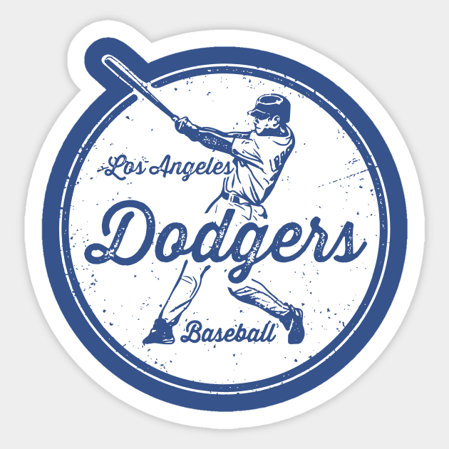 Vintage Dodgers Sticker by Throwzack